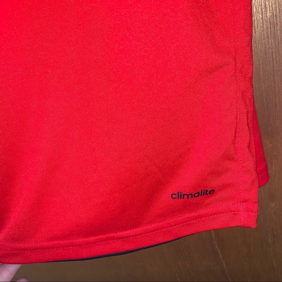 Men’s 2XL VTG ADIDAS Reversible Basketball Practice Jersey Tank Top Black Red EC - Picture 12 of 12